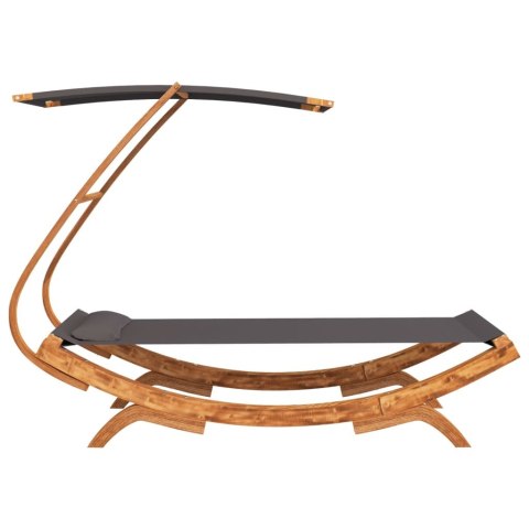  Hamak z zadaszeniem, 100x198x150 cm, lite drewno świerkowe Lumarko!