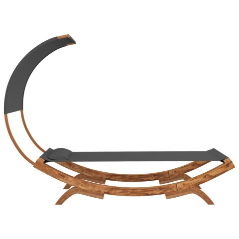  Hamak z zadaszeniem, 100x216x162 cm, lite drewno świerkowe Lumarko!