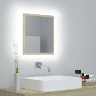  Lustro łazienkowe LED, kolor dąb sonoma, 40x8,5x37 cm, płyta Lumarko!