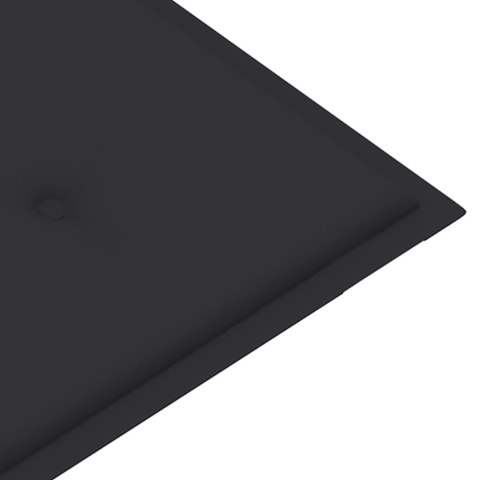  Sztaplowana ławka ogrodowa z poduszką, 128,5 cm, drewno tekowe Lumarko!