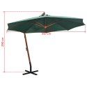  Parasol ogrodowy wiszący, 350 cm, drewniany, zielony Lumarko!