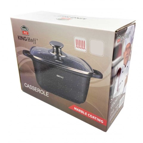  Kinghoff Garnek Marmurowy 26cm Kh-1604 5,5l Lumarko!