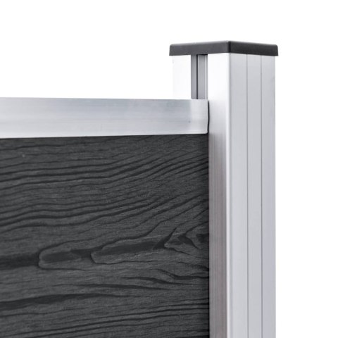  Ogrodzenie ogrodowe WPC, 180x105 cm, szare Lumarko!