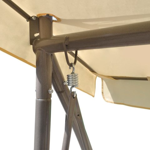  Rozkładana huśtawka ogrodowa z baldachimem, piaskowa Lumarko!