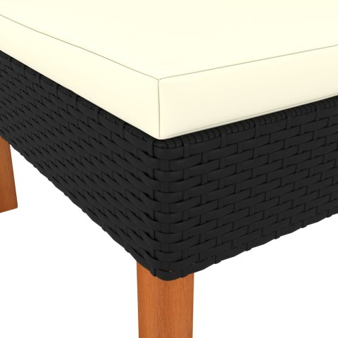  Siedziska narożne, 2 szt., polirattan i drewno eukaliptusowe Lumarko!