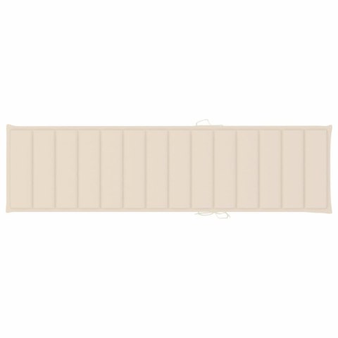  Poduszka na leżak, kremowa, 200x50x4 cm, tkanina Lumarko!