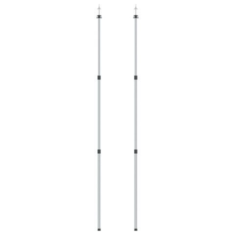  Teleskopowe słupki do tarpa, dł. 102-260 cm, 2 szt., aluminium Lumarko!