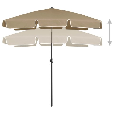  Parasol plażowy, taupe, 180x120 cm Lumarko!