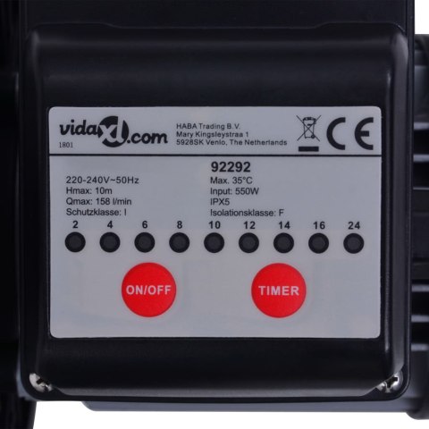  Piaskowa pompa filtrująca z zegarem, 550 W, 50 L Lumarko!