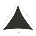 Żagiel ogrodowy, tkanina Oxford, trójkątny, 4,5x4,5x4,5 m Lumarko!
