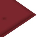  Poduszka na ławkę ogrodową, winna czerwień, 180x50x4 cm Lumarko!