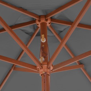  Parasol ogrodowy na drewnianym słupku, 270 cm, antracytowy Lumarko!