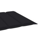  Poduszka na leżak, czarna, 200x70x4 cm, tkanina Lumarko!