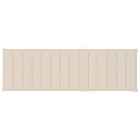  Poduszka na leżak, kremowa, 200x70x4 cm, tkanina Lumarko!