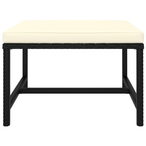  6-cz. zestaw wypoczynkowy do ogrodu, poduszki, rattan PE czarny Lumarko!