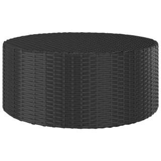  Stolik herbaciany, czarny, 68x68x30 cm, polirattan Lumarko!
