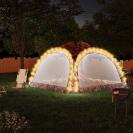  Namiot imprezowy z LED i 4 ściankami, 3,6x3,6x2,3 m, moro Lumarko!
