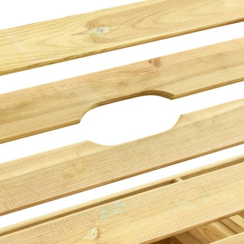  Leżak podwójny, impregnowane na zielono drewno sosnowe Lumarko!