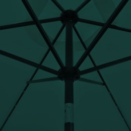 Parasol na wysięgniku z LED 3 m, zielony Lumarko!