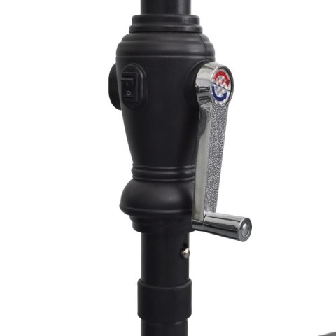  Parasol na wysięgniku z LED 3 m, zielony Lumarko!