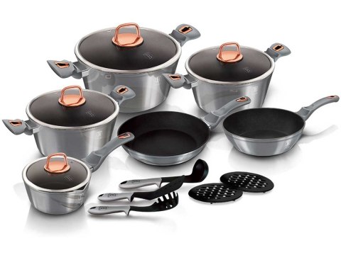  Zestaw Garnków Granitowych Berlinger Haus Bh-6022 Moonlight Lumarko!