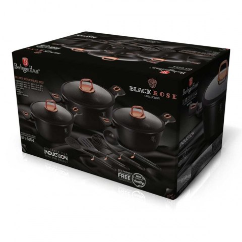  Zestaw Garnków Granitowych Berlinger Haus Bh-6154 Black Rose Lumarko!