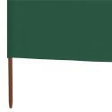  Parawan 5-skrzydłowy z tkaniny, 600x80 cm, zielony Lumarko!