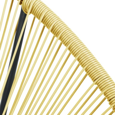  Bujane krzesło ogrodowe, rattan PE, beżowe Lumarko!