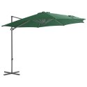  Parasol wiszący ze stalowym słupkiem, 300 cm, zielony Lumarko!