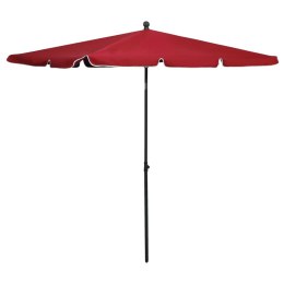  Parasol ogrodowy na słupku, 210x140 cm, bordowy Lumarko!