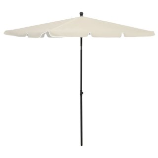  Parasol ogrodowy na słupku, 210x140 cm, piaskowy Lumarko!