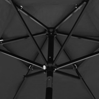  3-poziomowy parasol na aluminiowym słupku, antracytowy, 2,5 m Lumarko!