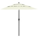  3-poziomowy parasol na aluminiowym słupku, piaskowy, 2,5 m Lumarko!