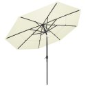  3-poziomowy parasol na aluminiowym słupku, piaskowy, 3 m Lumarko!