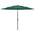  3-poziomowy parasol na aluminiowym słupku, zielony, 3 m Lumarko!