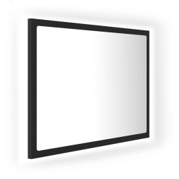 Lumarko Lustro łazienkowe z LED, szare, 60x8,5x37 cm, płyta wiórowa