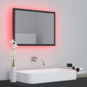  Lustro łazienkowe z LED, szare, 60x8,5x37 cm, płyta wiórowa Lumarko!