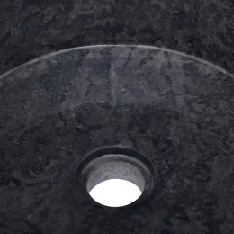 Umywalka, czarna, Ø40x15 cm, marmurowa Lumarko!