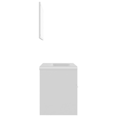  Zestaw mebli łazienkowych, biały, płyta wiórowa Lumarko!