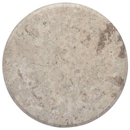 Lumarko Blat do stołu, szary, Ø50 x 2,5 cm, marmur
