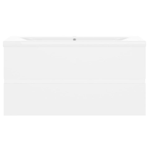  Szafka z wbudowaną umywalką, biała, płyta wiórowa Lumarko!