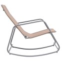  Ogrodowe krzesło bujane, kolor taupe, 95x54x85 cm, textilene Lumarko!