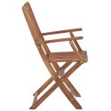  Składane krzesła ogrodowe, 8 szt., lite drewno akacjowe Lumarko!