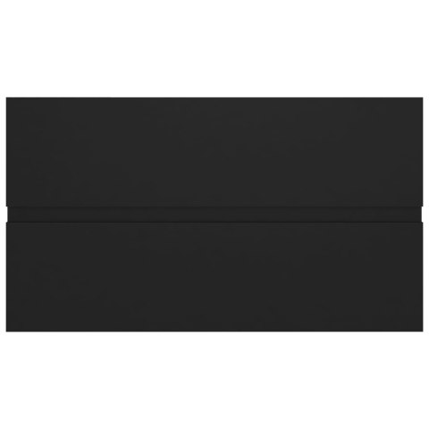  Zestaw mebli łazienkowych, czarny, płyta wiórowa Lumarko!