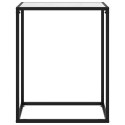  Stolik konsolowy, biały, 60x35x75 cm, szkło hartowane Lumarko!