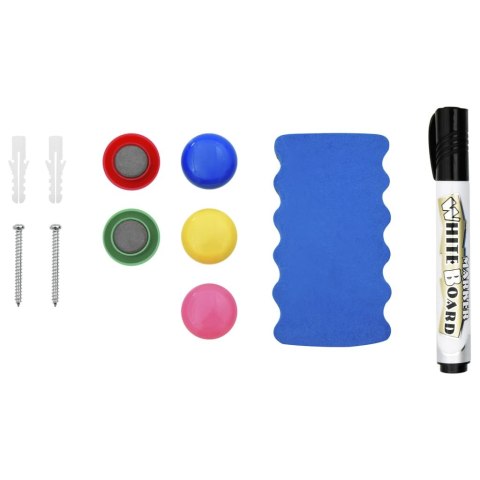  Tablica magnetyczna, biała, 110x60 cm, stalowa Lumarko!