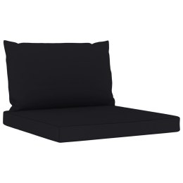  Poduszki na sofę z palet, 2 szt., czarne, tkanina Lumarko!