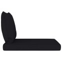  Poduszki na sofę z palet, 2 szt., czarne, tkanina Lumarko!