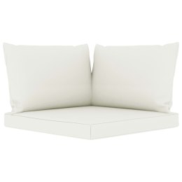  Poduszki na sofę z palet, 3 szt., białe, tkanina Lumarko!