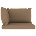  Poduszki na sofę z palet, 3 szt., kolor taupe, tkanina Lumarko!